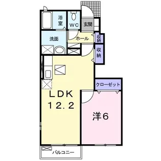 サンリット アベニュー B【1階】の間取り