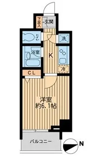 HF早稲田レジデンスII【2階】の間取り