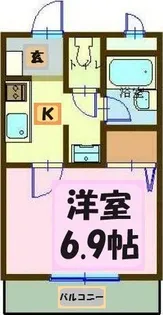 ラ・フォンテーヌ大沢【3階】の間取り