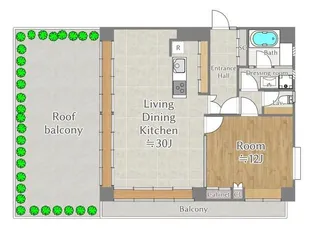 センチュリー鹿沼【12階】の間取り