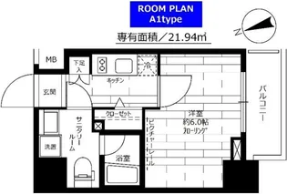 ステージグランデ東池袋駅前【3階】の間取り