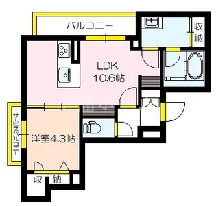 THECLASS城東RESIDENCE【3階】の間取り