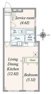 GRAN PASEO大井町【3階】の間取り