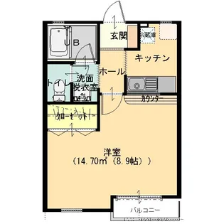 城東ホームズII【1階】の間取り