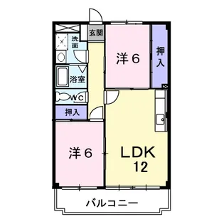 エクセル宮本【2階】の間取り