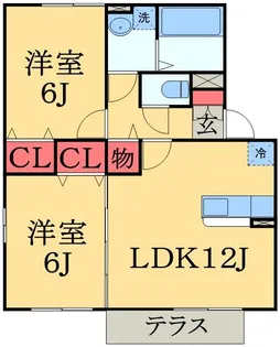ボナール【1階】の間取り
