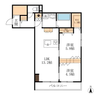 GENZ渡瀬 南館【2階】の間取り