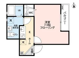 グロースフル蒲田【2階】の間取り