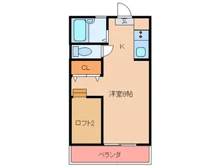 ウイング奈多6【2階】の間取り