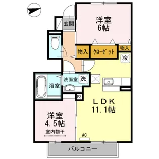 フレシール【1階】の間取り