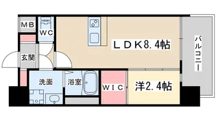 セレニテ梅田北アリエ壱番館【4階】の間取り