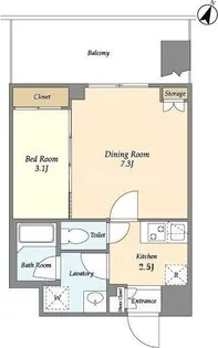 プラート宮坂【5階】の間取り