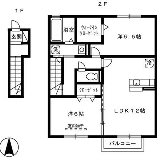 ファミール花立III【2階】の間取り
