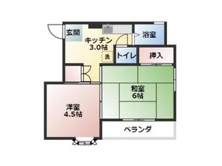 メゾンAKI【1階】の間取り