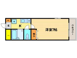 ヴィルヌーブ【2階】の間取り