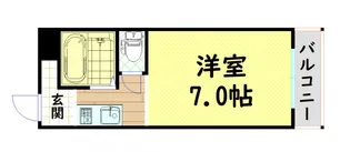 コート堀江【3階】の間取り