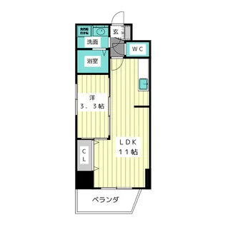 ブロンクス大須【5階】の間取り