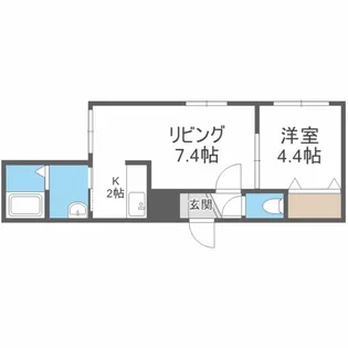 エスパスデュノール【5階】の間取り