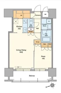 RJRプレシア吉塚駅前II【3階】の間取り