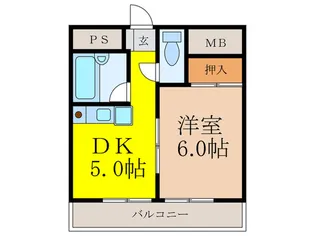 メイプルコート【2階】の間取り