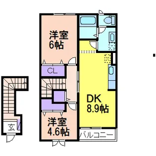 プロムナード II【2階】の間取り