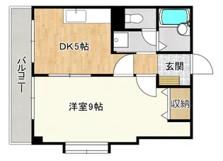 ホリホックイン八幡【5階】の間取り