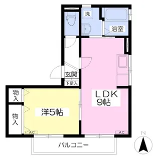 セジュールFGII【2階】の間取り