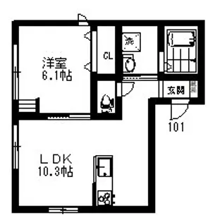 ウィステリアレジデンス【3階】の間取り