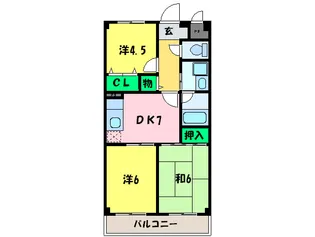 レヂデンスレイク深井の間取り