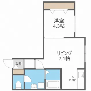 STEADY STATE Motomachi(ステディステート元町)【1階】の間取り