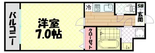 Varoque北堀江【4階】の間取り