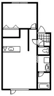 メリット東光【1階】の間取り