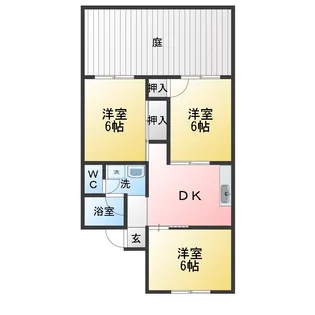 パレーシャル渋川 B棟【2階】の間取り