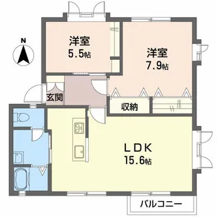 フレグランス西尾張部 A【2階】の間取り
