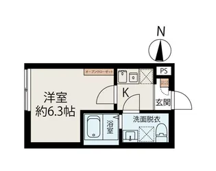 パレステイル大島【3階】の間取り