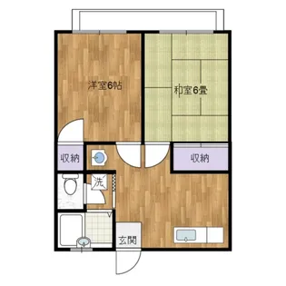 チェリーハイムB棟【2階】の間取り