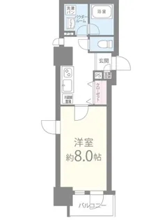 プランドール中之島【10階】の間取り