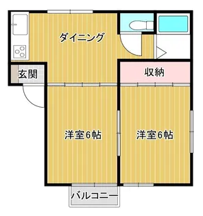 メゾンエスポアール【1階】の間取り