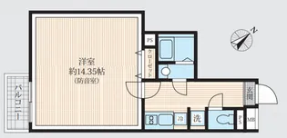 「防音マンション」AMI東池袋【2階】の間取り