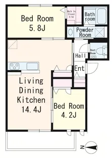 ビラ クーレ【1階】の間取り
