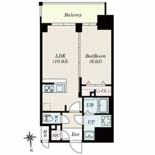 RICHED’OR古出来(旧S-RESIDENCE古出来一丁目)【11階】の間取り