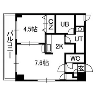 セントポーリア旭山公園通【3階】の間取り