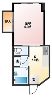 平野楽器ビル【4階】の間取り