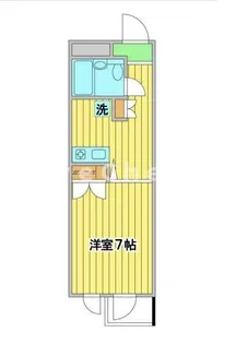 コンチネンタルハイツ医学部前【1階】の間取り