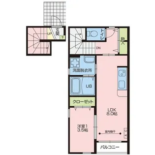 ビネガーゴールド【2階】の間取り