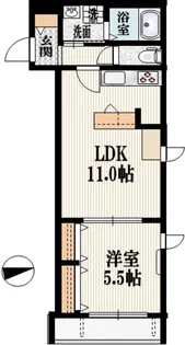 Pueo明大前【2階】の間取り