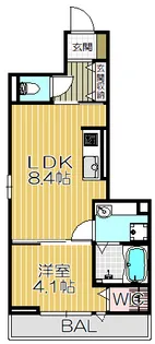 WAJULE Naruo【3階】の間取り