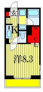 ウエストサイドレジデンス【3階】の間取り