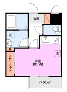 レジデンス橙和 B【2階】の間取り