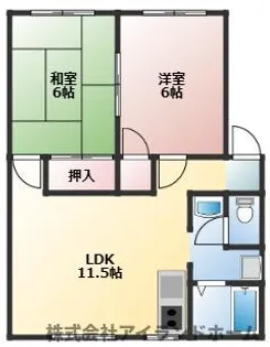 ウィンディアアイラ【1階】の間取り